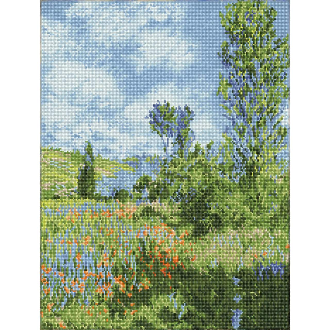 Diamond Dotz® Intermediate View of Vetheuil (après Claude Monet) Diamond Facet Art Kit